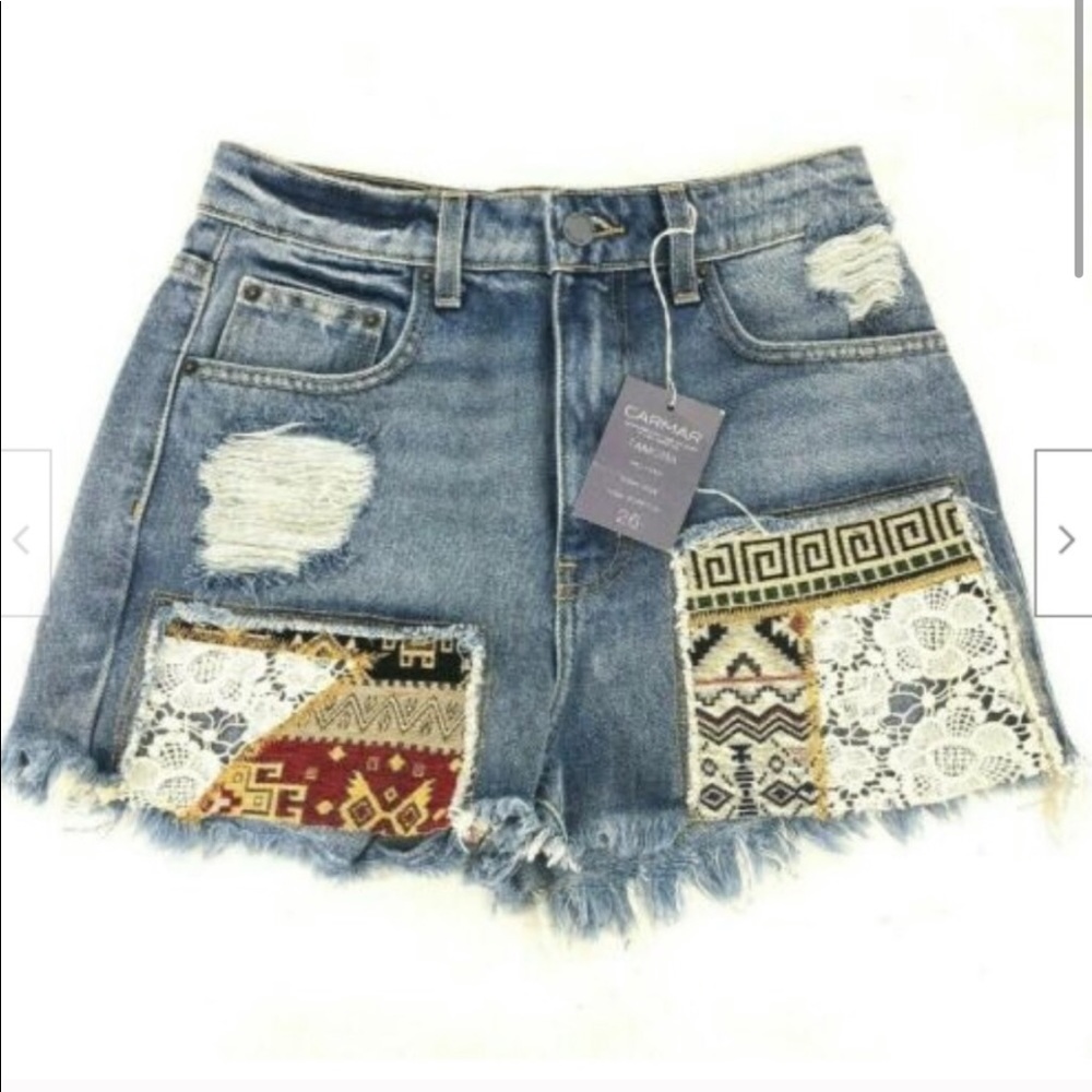 Carmar shorts size 26 Tamra high rise relaxed fit